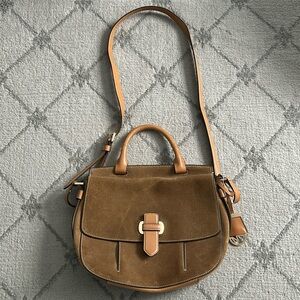 Michael Kors Romy Tan Leather Shoulder Bag